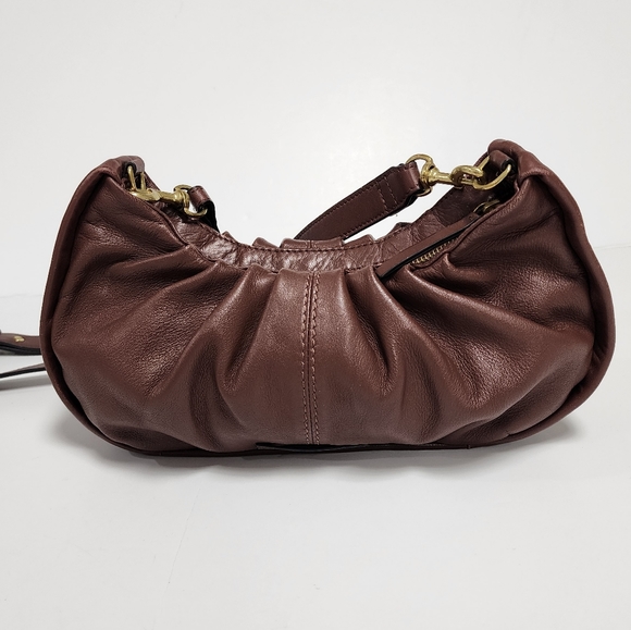 Lucky brand Jixi leather crossbody bag brown color - Picture 3 of 16